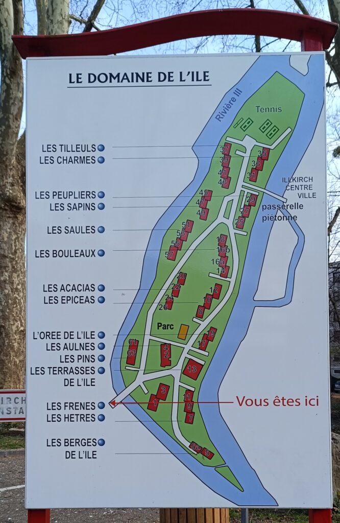 En voiture – Accès au Domaine de l'Île, Illkirch-Graffenstaden